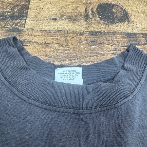 Vintage Guess by Georges Marciano T Shirt Mens One Size Black Cotton Logo Tee - Picture 8 of 13